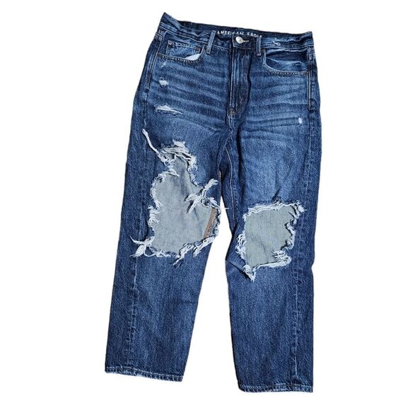 Women's AMERICAN EAGLE 90s Boyfriend Distressed Jeans 6S - Picture 1 of 4